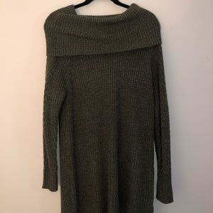 Turtle neck sweater dress